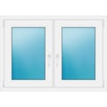 Zweiflügeliges Fenster 117x83 cm Weiß