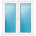 Zweiflügeliges Fenster 118 x 130 cm Weiß