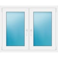 Zweiflügeliges Fenster 118x95 cm Weiß