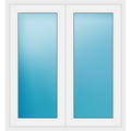 Zweiflügeliges Fenster 119,5x130 cm Weiß