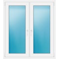 Zweiflügeliges Fenster 120x135 cm Weiß