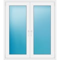 Zweiflügeliges Fenster 120x137 cm Weiß