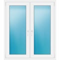 Zweiflügeliges Fenster 120x138 cm Weiß