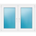 Zweiflügeliges Fenster 120x95 cm Weiß