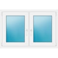 Zweiflügeliges Fenster 120,5x80,5 cm Weiß