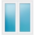 Zweiflügeliges Fenster 121 x 132 cm Weiß