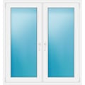 Zweiflügeliges Fenster 130x140 cm Weiß