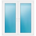 Zweiflügeliges Fenster 130x143 cm Weiß