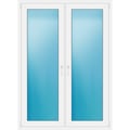 Zweiflügeliges Fenster 130 x 180 cm Weiß