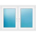 Zweiflügeliges Fenster 130x94 cm Weiß