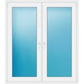 Zweiflügeliges Fenster 133,5x152 cm Weiß