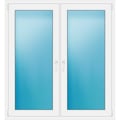 Zweiflügeliges Fenster 138x150 cm Weiß