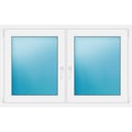 Zweiflügeliges Fenster 145x90 cm Weiß
