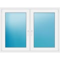 Zweiflügeliges Fenster 148 x 112 cm Weiß