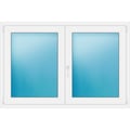 Zweiflügeliges Fenster 150x100 cm Weiß