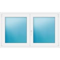 Zweiflügeliges Fenster 150x90 cm Weiß
