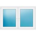 Zweiflügeliges Fenster 155x101,5 cm Weiß
