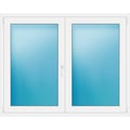 Zweiflügeliges Kunststofffenster 156x124 cm Weiß 