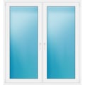 Zweiflügeliges Fenster 157x171 cm Weiß