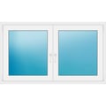 Zweiflügeliges Fenster 157x92 cm Weiß