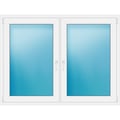 Zweiflügeliges Fenster 158x120 cm Weiß