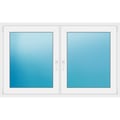 Zweiflügeliges Fenster 160x100 cm Weiß