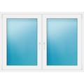 Zweiflügeliges Fenster 160x115 cm Weiß
