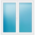 Zweiflügeliges Fenster 160x165 cm Weiß