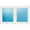 Zweiflügeliges Fenster 162 x 100 cm Weiß