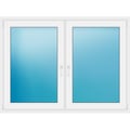 Zweiflügeliges Fenster 162x120 cm Weiß