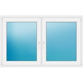 Zweiflügeliges Fenster 164x103 cm Weiß