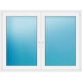 Zweiflügeliges Fenster 165x125 cm Weiß