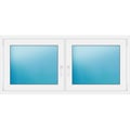 Zweiflügeliges Fenster 165x75 cm Weiß