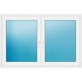 Zweiflügeliges Fenster 170x112 cm Weiß