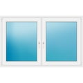 Zweiflügeliges Fenster 175x109 cm Weiß