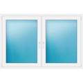Zweiflügeliges Kunststofffenster 176x117 cm Weiß 