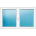Zweiflügeliges Fenster 180x111,3 cm Weiß