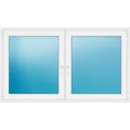 Zweiflügeliges Fenster 190x110 cm Weiß