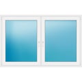Zweiflügeliges Fenster 192x123 cm Weiß
