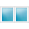 Zweiflügeliges Fenster 200x120 cm Weiß