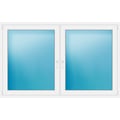 Zweiflügeliges Fenster 200x126 cm Weiß
