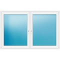 Zweiflügeliges Fenster 206x133 cm Weiß