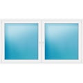 Zweiflügeliges Fenster 228x125 cm Weiß