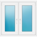 Zweiflügeliges Fenster 97x94 cm Weiß
