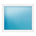 Festverglasung 108x94 cm Weiß