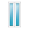 Zweiflügeliges Fenster 92x178 cm Weiß