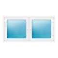 Zweiflügeliges Fenster 167x84,5 cm Weiß