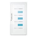 Aluminium Haustür 112x212 cm Verkehrsweiß RAL 9016 Prezo Top 18 