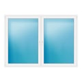Zweiflügeliges Fenster 234x168 cm Weiß