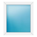 Festverglasung 82x92 cm Weiß